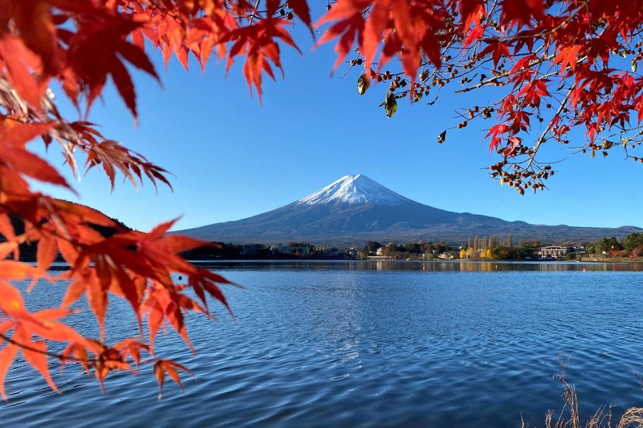 Klevų raudoniu nusidažiusi Japonija